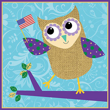 patriotic owl